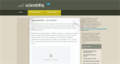 Desktop Screenshot of cafescientifique-morris.org